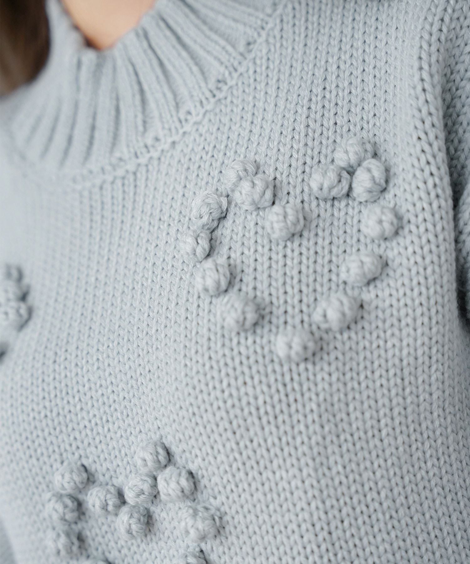 ポップコーン ハート ニット le reve vaniller 全4色｜lvn431-1872【1