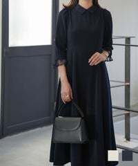 フォーマル リバーシブル レース 無地 セットアップ オケージョン対応 マルチway ワンピース HUIT