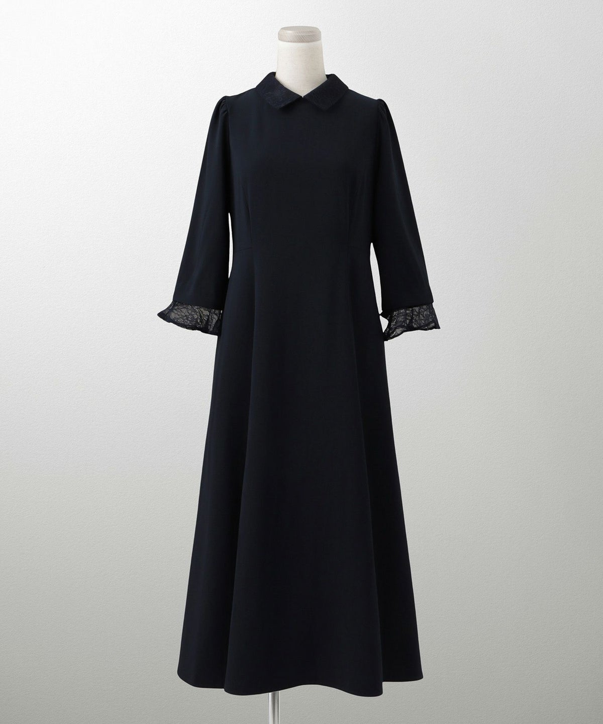 リバーシブル レース 無地 セットアップ/アイボリー/ネイビー/S/M