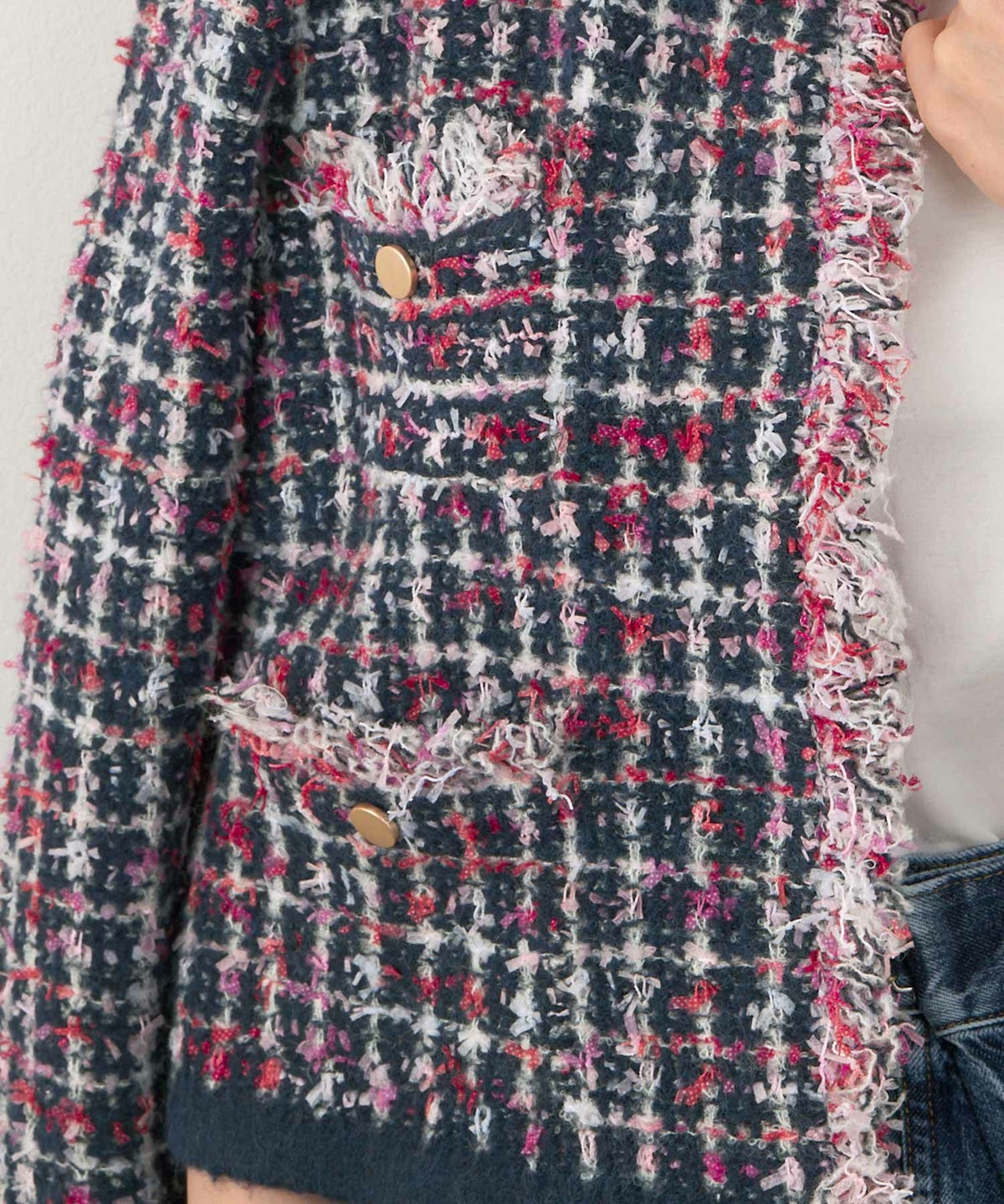 手洗い可 ニット カーディガン レディース 秋冬 ショート丈 オフィス 青 色 厚手 おしゃれ 洗濯 ジョイントスペース