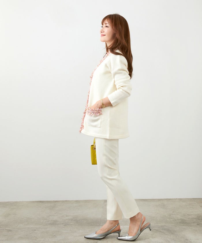 手洗い可 ニット カーディガン ロング 秋春冬 可愛い 長袖 色 オフィス きれいめ 大人 ふわふわ ジョイントスペース