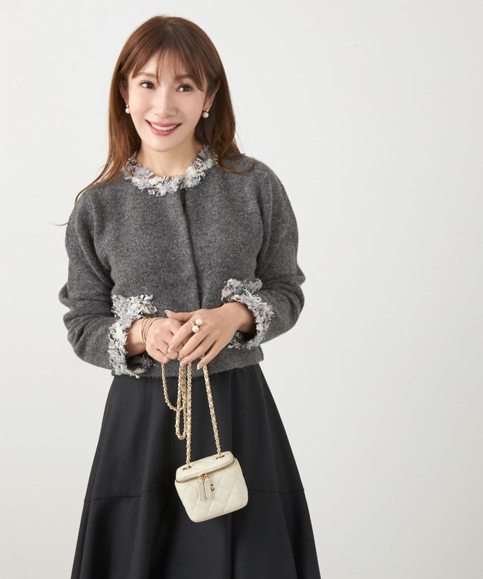 手洗い可 ニット カーディガン 秋春冬 可愛い 長袖 色 オフィス きれいめ 大人 ふわふわ ジョイントスペース