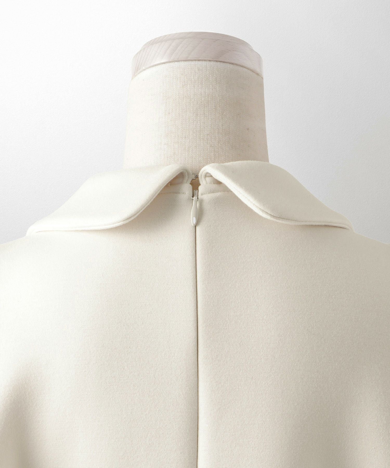 襟付き ボンディング フレア トップス 長袖 HUIT 全3色｜hit841-0174