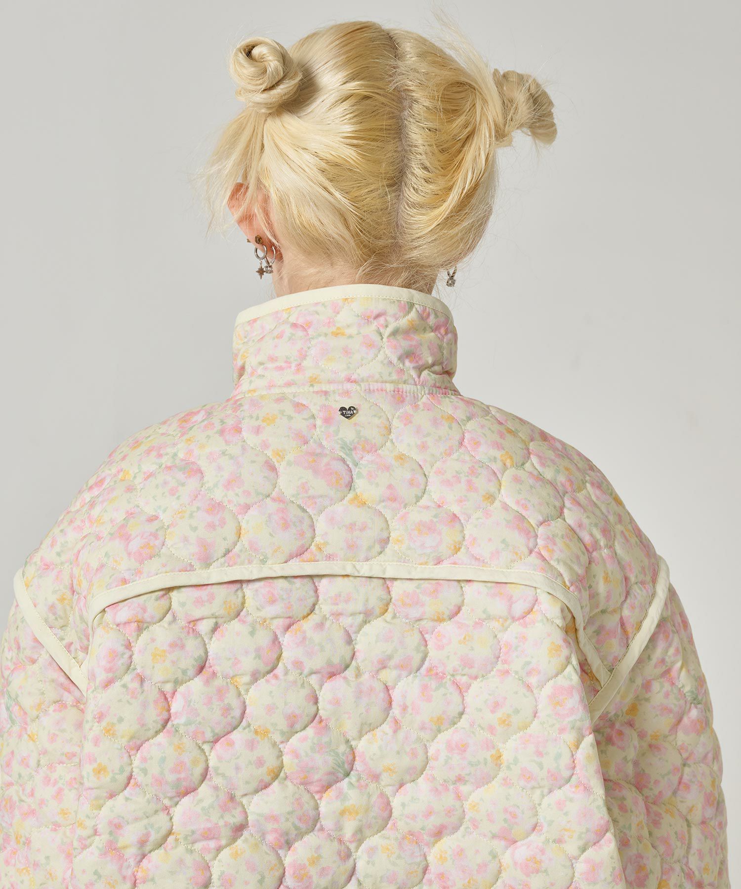 Special-Price-SALE 花柄 キルティングコート TINA：JOJUN 全2色