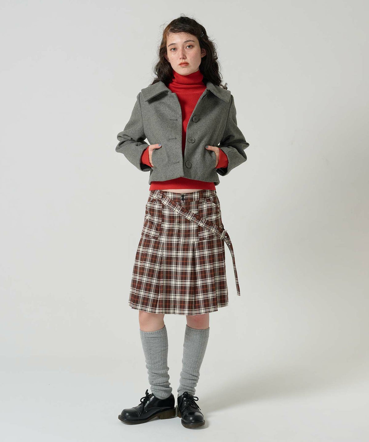 アウター/コート/ウール入り/ショートコート