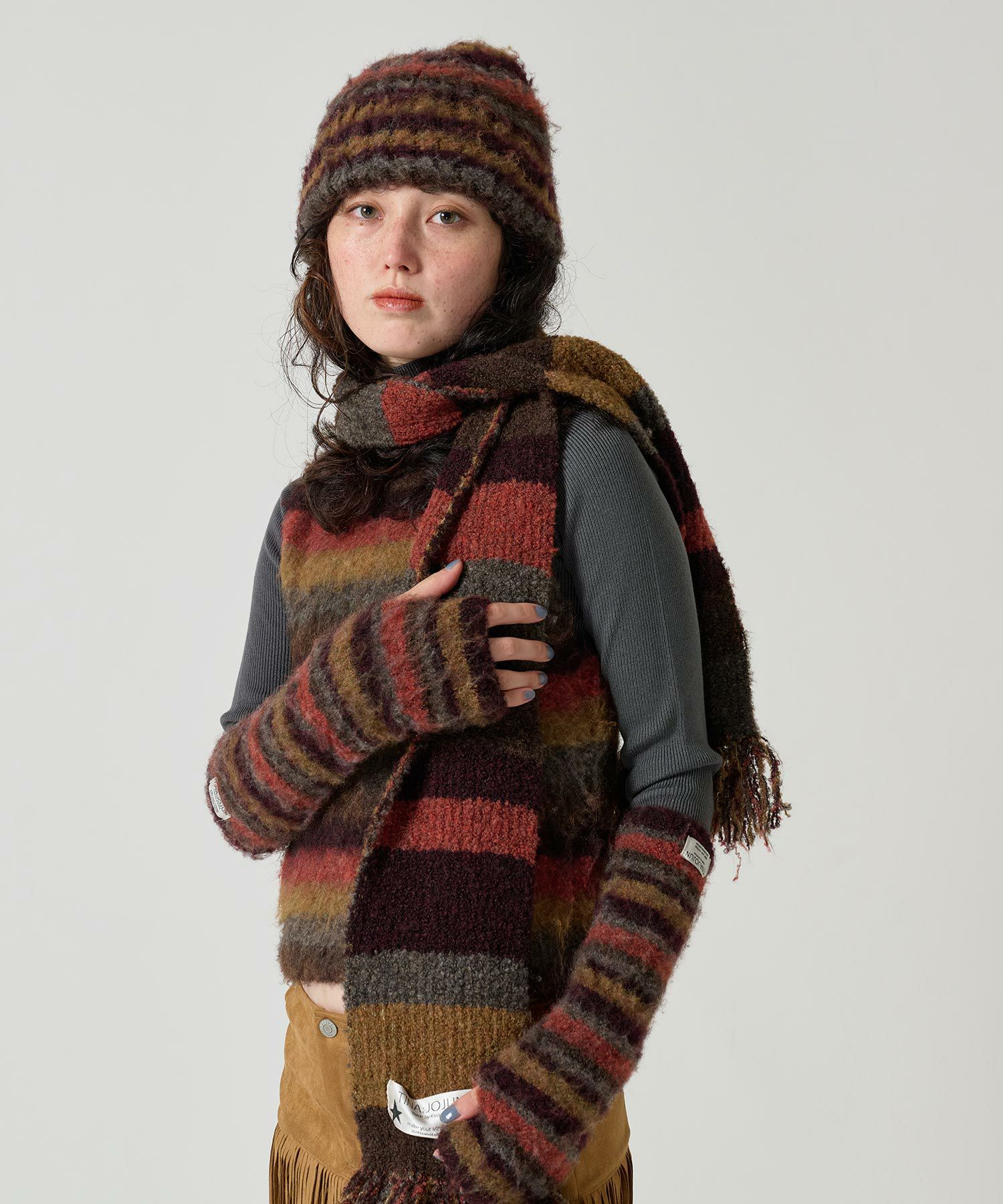 Special-Price-SALE ハートチャーム付き アンチピリングリブタートル