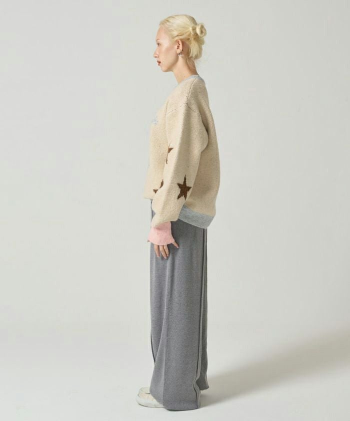 ニット/ニットプルオーバー/アルファベット