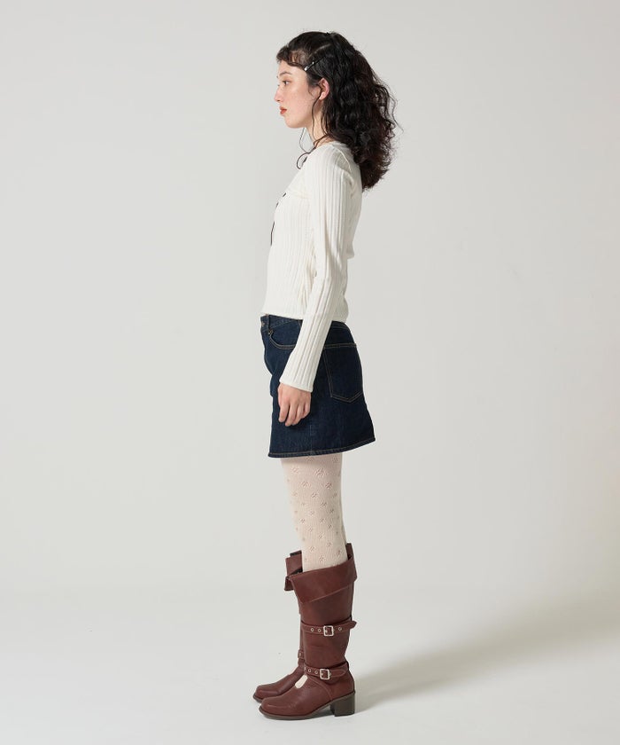 トップス/レイヤード風/カットソー/レイヤード風 ニットソー TINA：JOJUN
