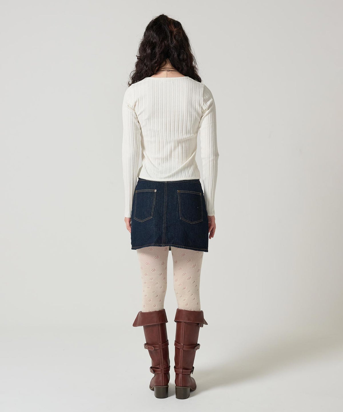 トップス/レイヤード風/カットソー/レイヤード風 ニットソー TINA：JOJUN