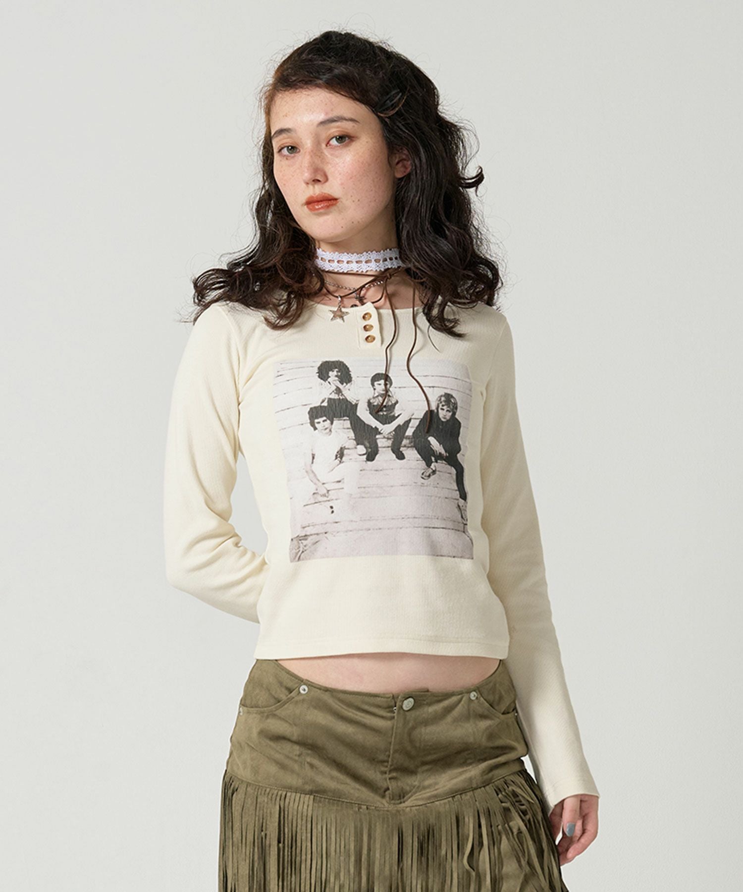 QUEEN ヘンリーネックTシャツ TINA：JOJUN 全2色｜tnj541-0940【4