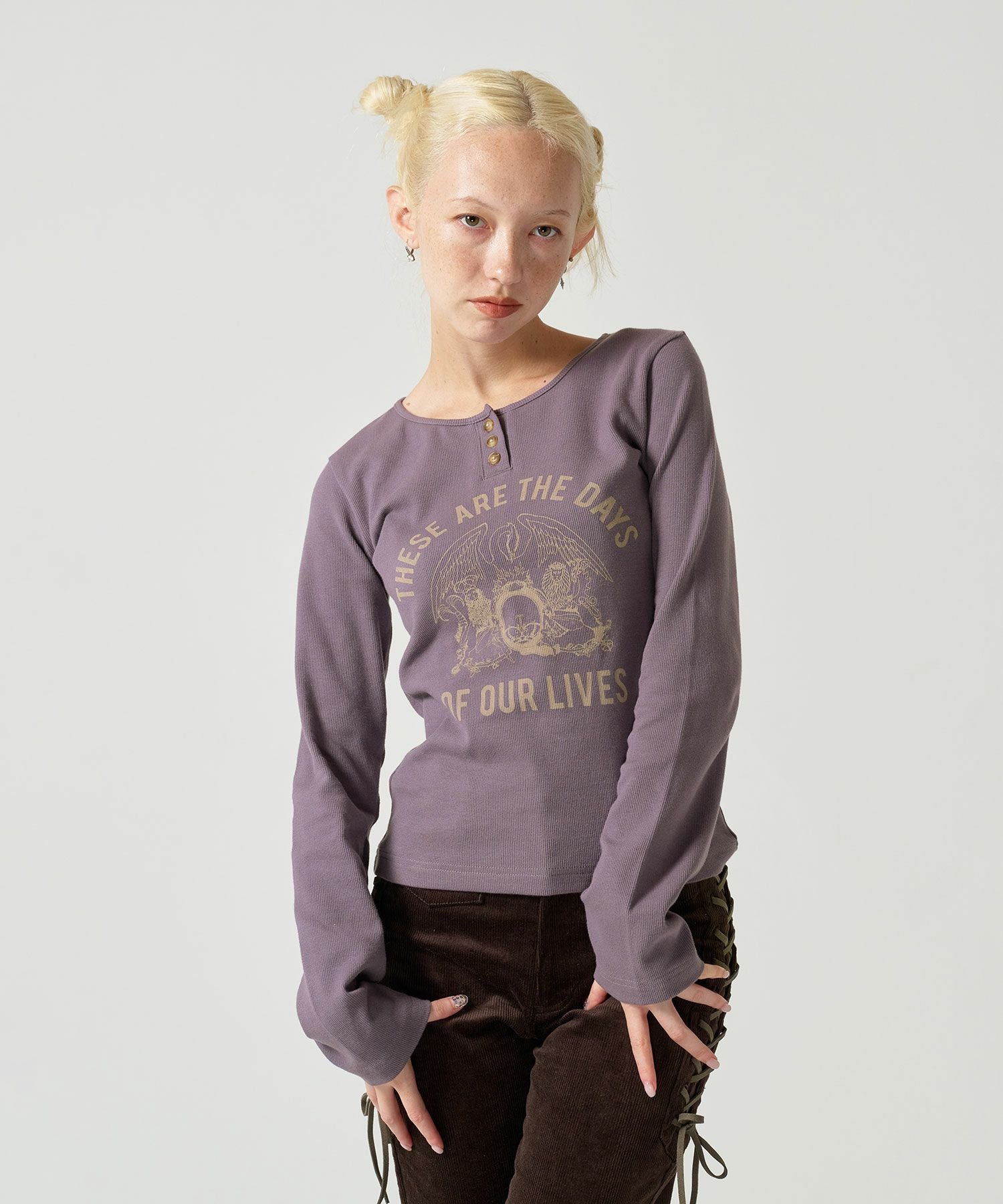 QUEEN ヘンリーネックTシャツ TINA：JOJUN 全2色｜tnj541-0940【4