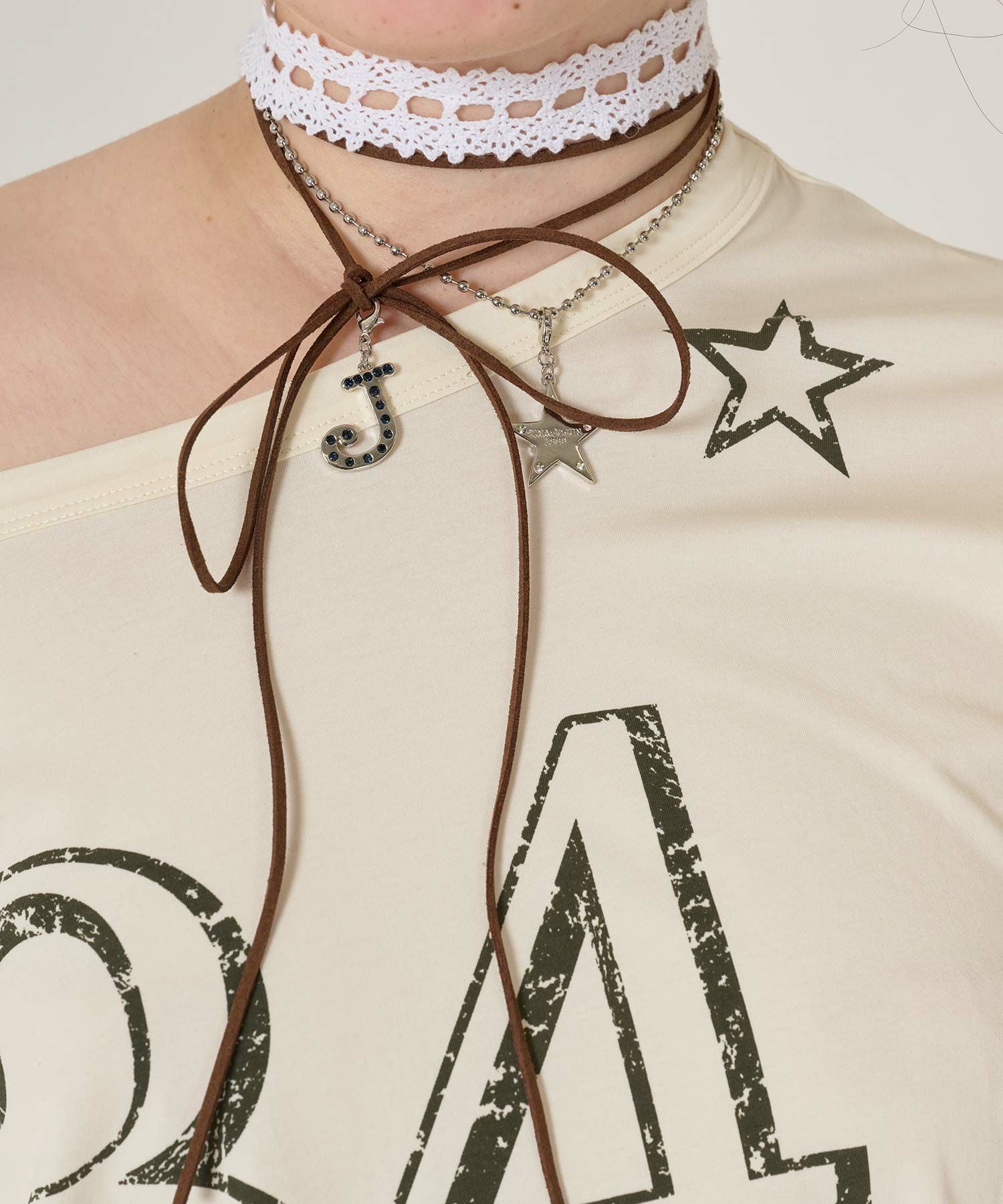 チャーム付き マルチネックレス TINA：JOJUN 全1色｜tnj945-0938【14