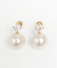 スターズ アボーブ ピアス Stars Above Pierce 真鍮 プラパール チタンポスト キュービックジルコニア スターズ アボーブ ピアス Stars Above Pierce （Liala）