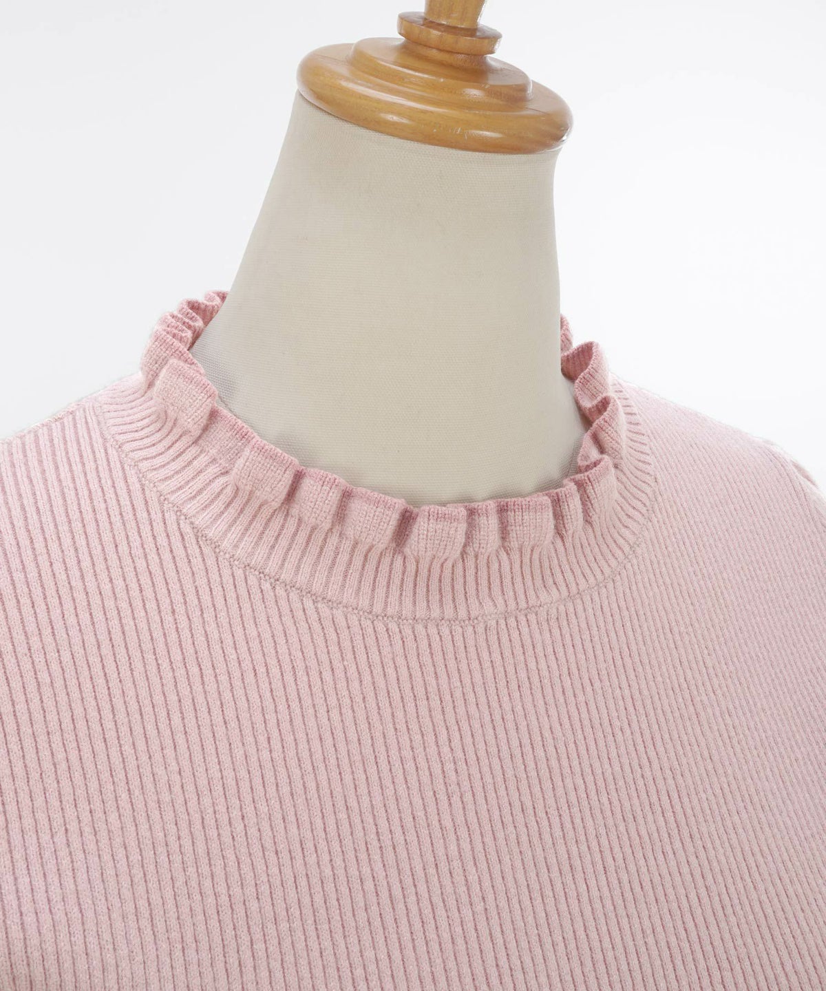 ニットトップスレディースファッションハイネックセーターオフィスかわいい白黒秋冬春ジョイントスペース