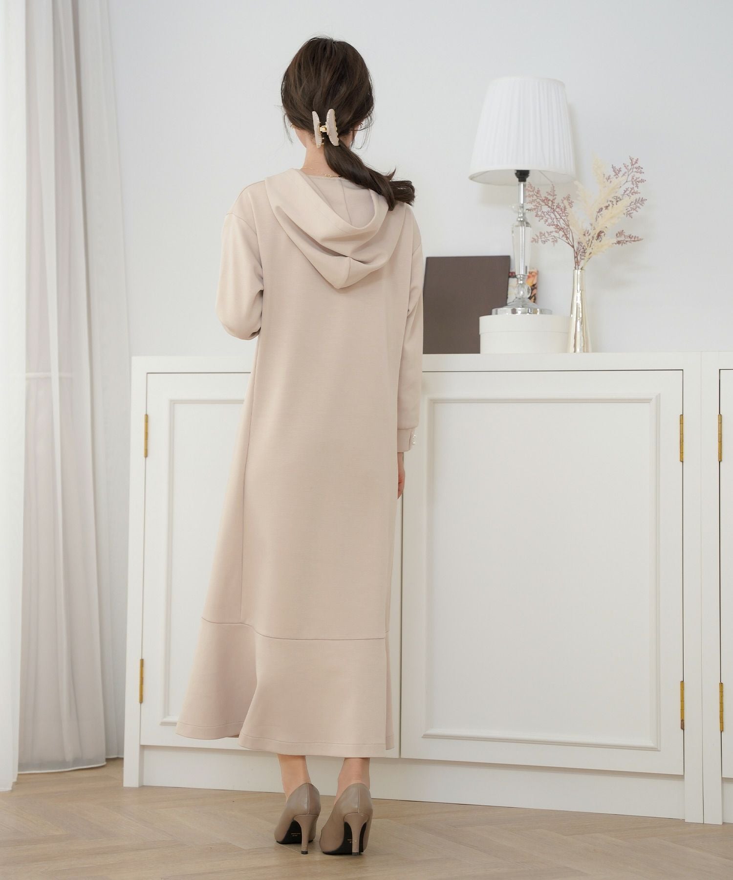 パールライン ポケット フーディ ワンピース le reve vaniller 全5色