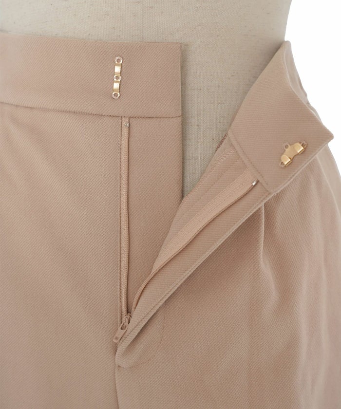 レディース/ボトムス/テーパードパンツ/パンツ/裏起毛/保湿/あたたか/厚手/リボン/パール/ポケット/フルレングス/秋/冬/春/ピンクベージュ/ブラック/モカ/真冬/帰省/ワンマイル/ルームウェア/フェミニン/カジュアル/シンプル/オケージョン/きれいめ/上品/エレガント