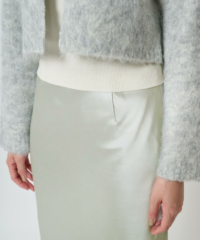 スカート/サテン/ミディ丈