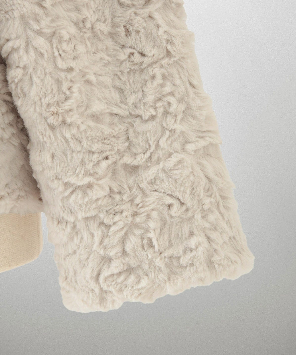 セレクト フェイクファー パーティー オケージョン ノーカラー /グレージュ/ブラック/M