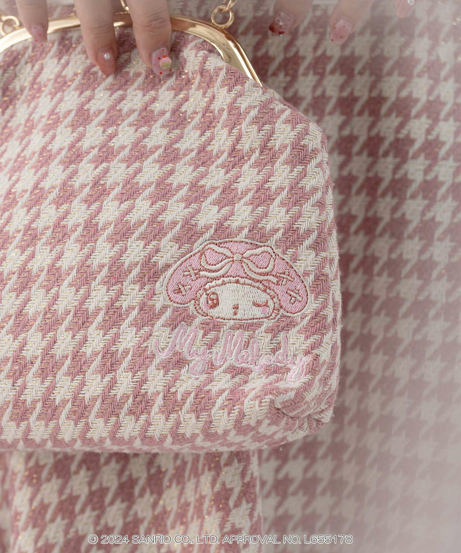 サンリオキャラクターズ コラボ 刺繍がま口 チェーンバッグ miolite 全