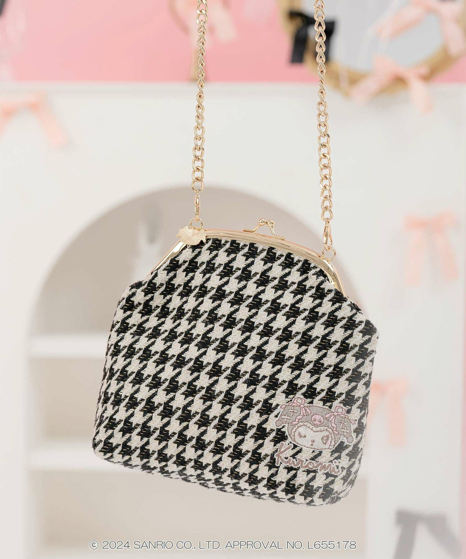 サンリオキャラクターズ コラボ 刺繍がま口 チェーンバッグ miolite 全