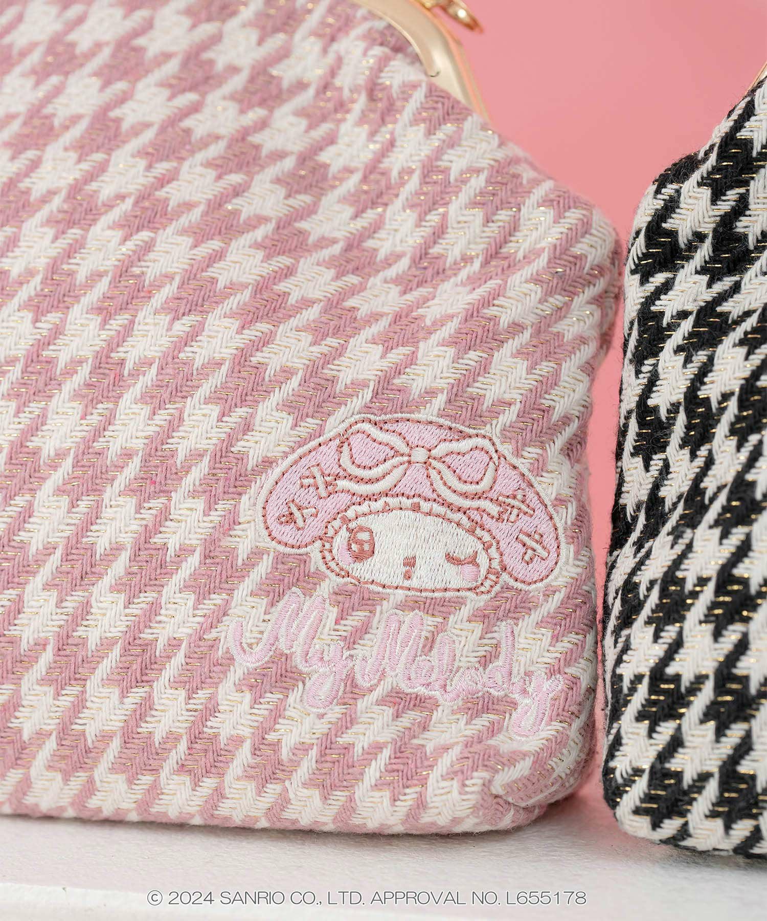 SALE サンリオキャラクターズ コラボ 刺繍がま口 チェーンバッグ