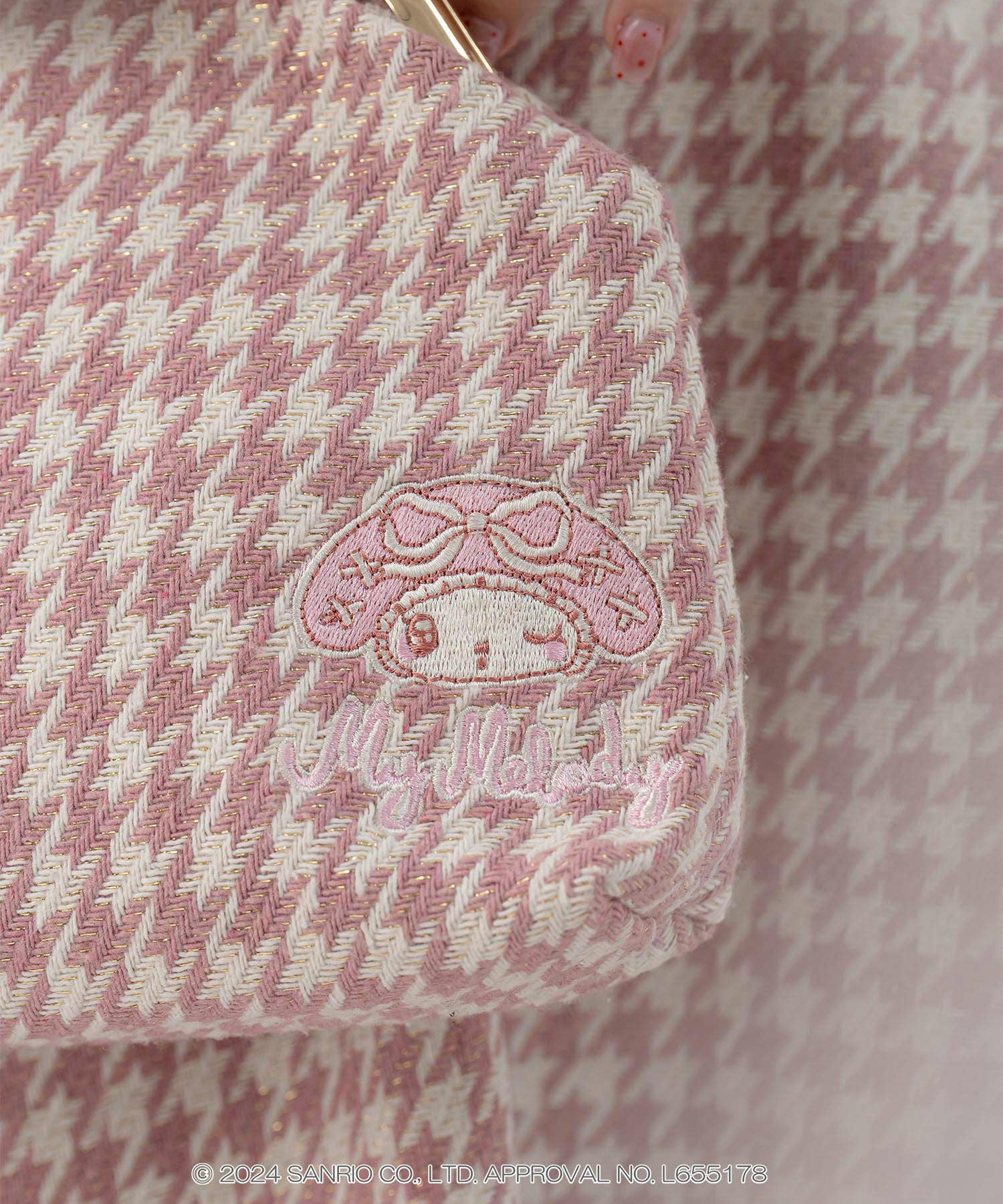 SALE サンリオキャラクターズ コラボ 刺繍がま口 チェーンバッグ