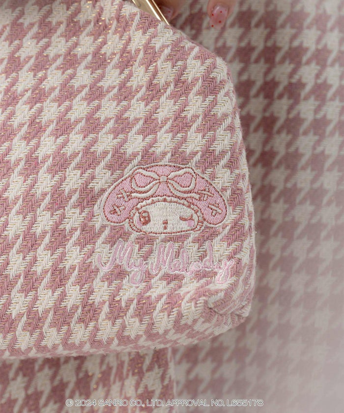 サンリオ マイメロディ クロミ チャーム 千鳥格子 ツイード/マイメロディ/クロミ/M