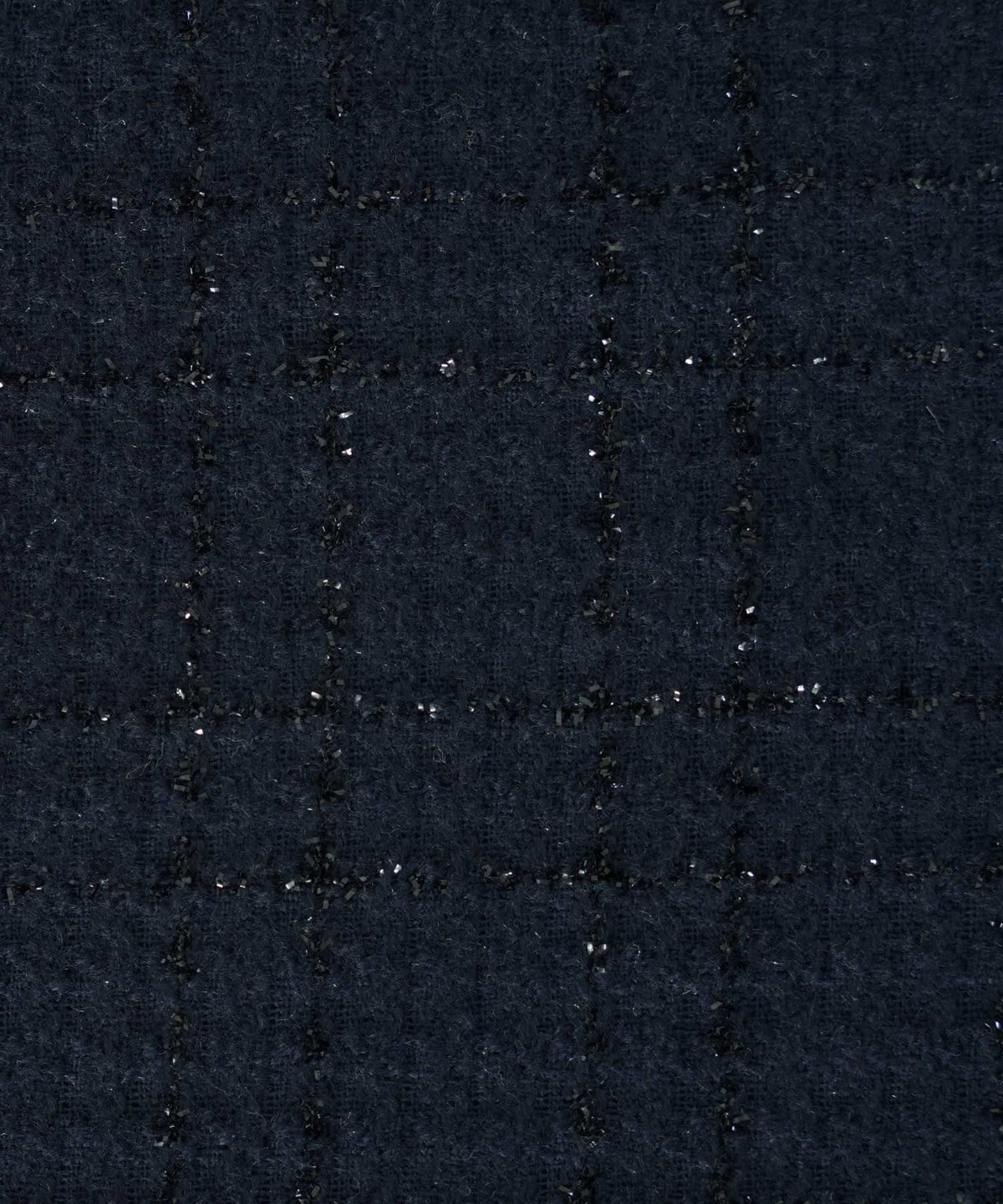 パフスリーブ フレア 上品 秋冬 チュニック/ブラックミックス/ネイビー/アイボリー/ブラック/M