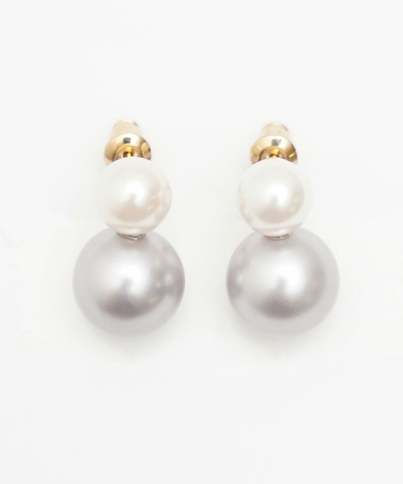 バイカラー パール ピアス Bicolor Pearl Pierce （Liala） 全1種