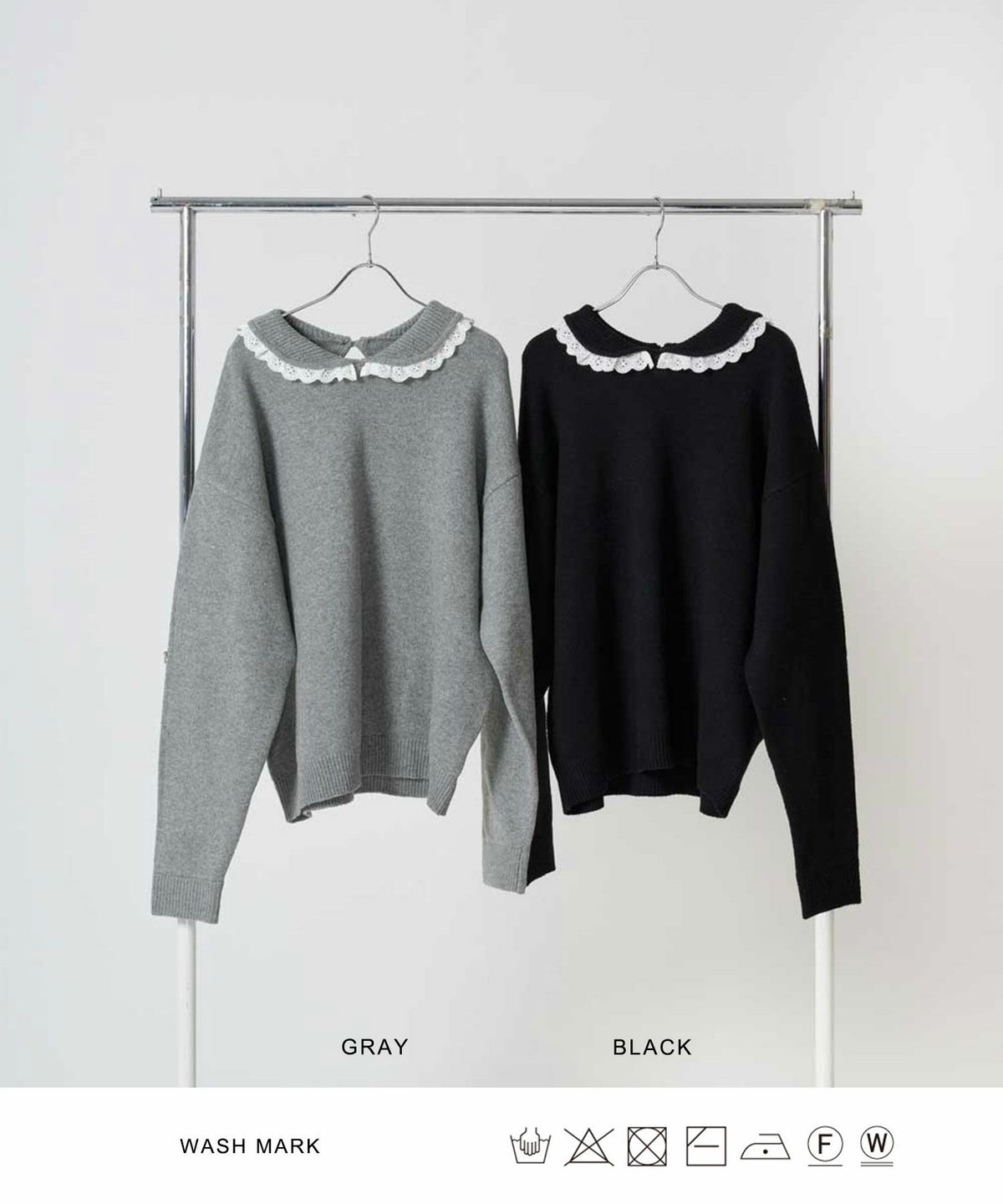 ニット/プルオーバー/レース付き