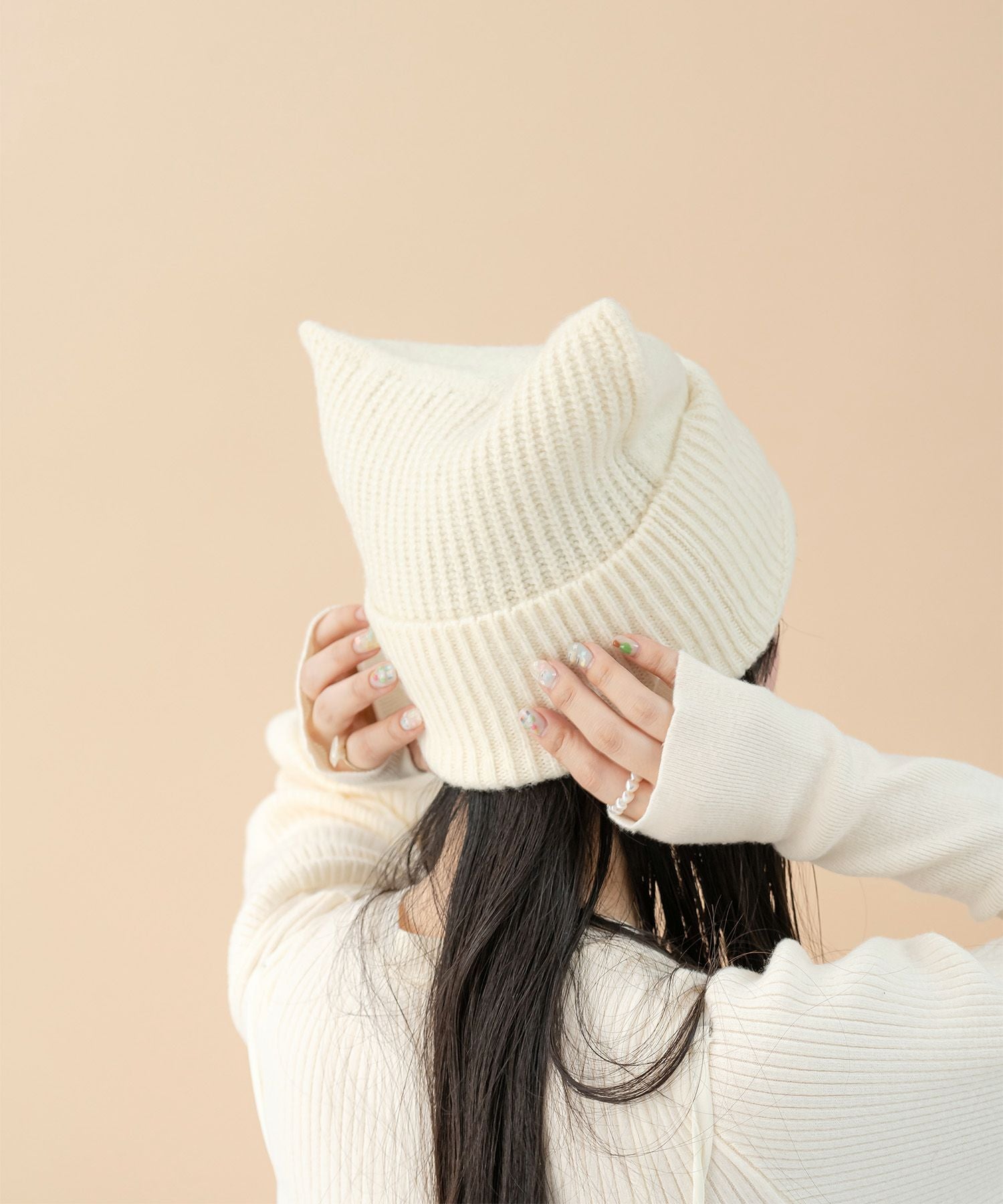 猫耳 ニット キャップ miolite 全3色｜mio984-0110【1】 - ニット