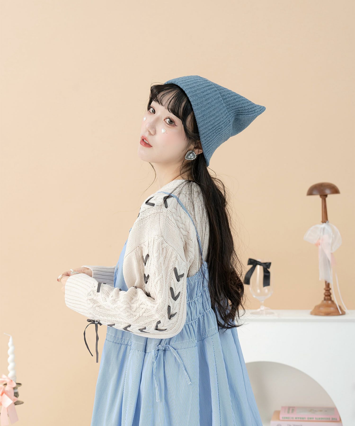 猫耳 ニット キャップ miolite 全3色｜mio984-0110【1】 - ニット