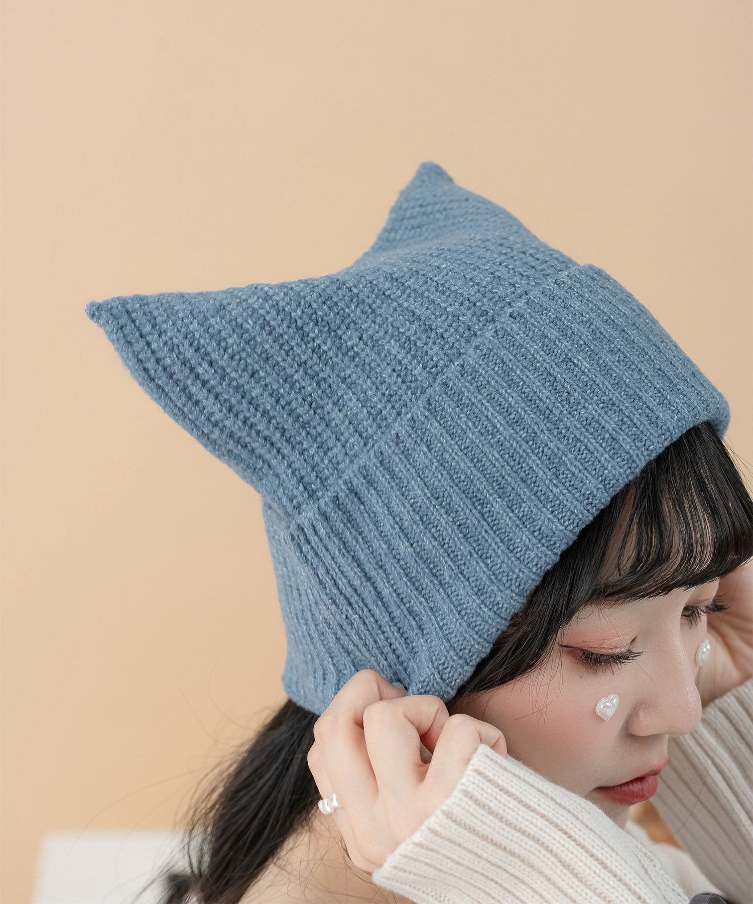 猫耳 ニット キャップ miolite 全3色｜mio984-0110【1】 - ニット