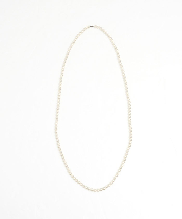 シンプル ロング ネックレス Simple Long Necklace 普段使い カジュアル使い パーティーシーン プラパール 真鍮 ナイロン シンプル ロング ネックレス Simple Long Necklace （Liala）