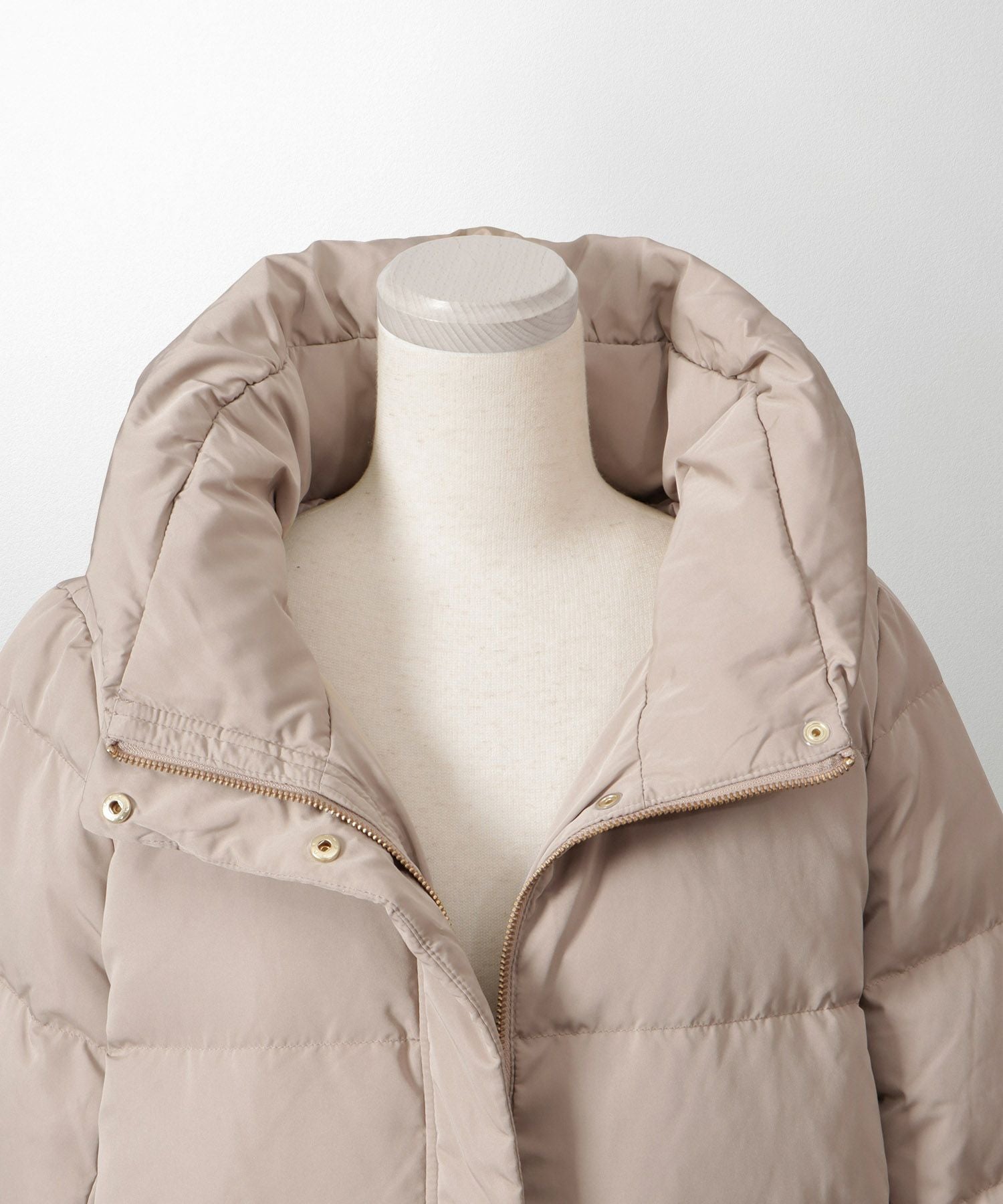 セレクト ピーチスキン ミドル丈 ダウン コート HUIT 全4色｜hit181