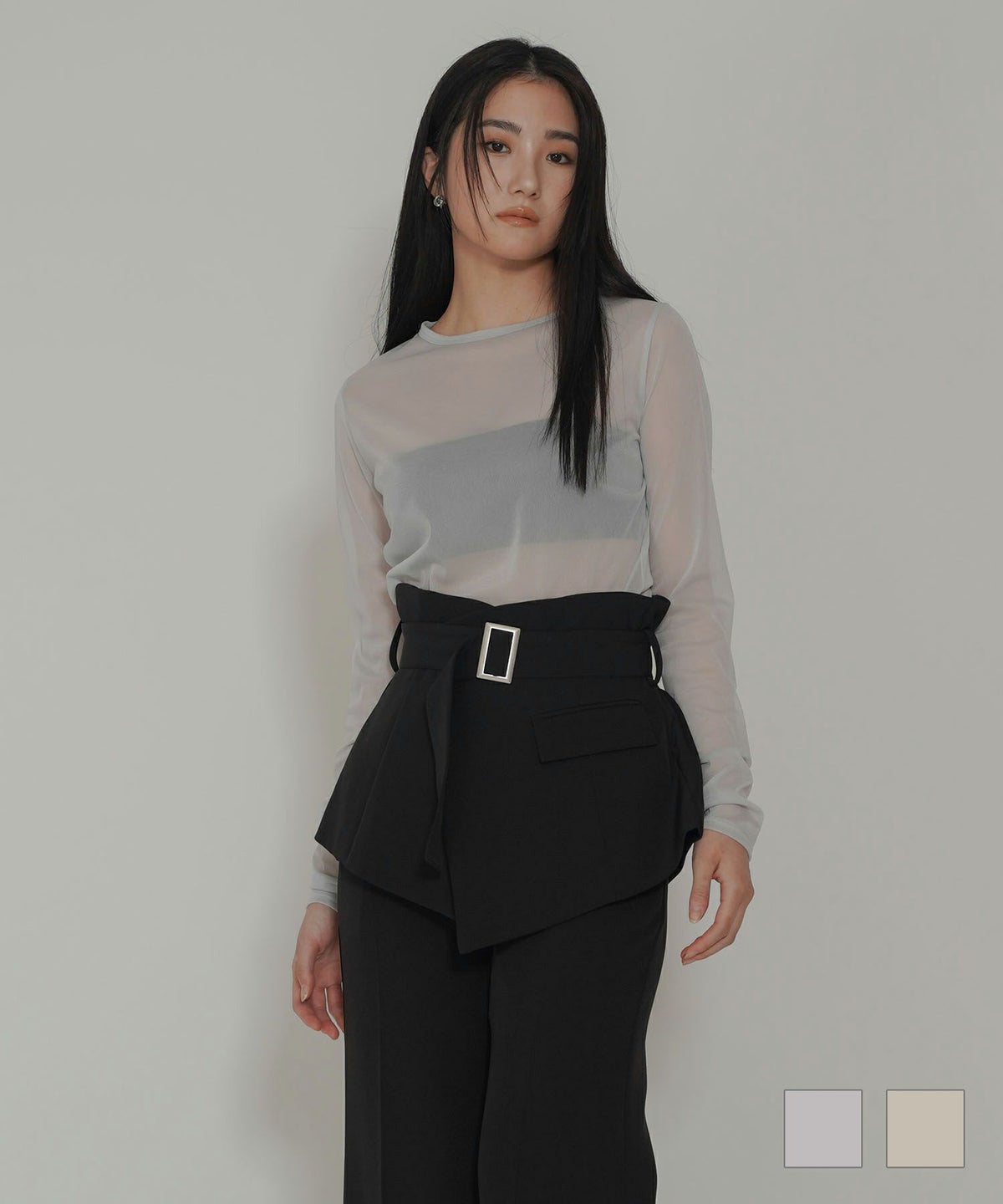 オリジナル 刺繍 シアー カットソー KINO THE KEI