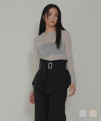 オリジナル 刺繍 シアー カットソー KINO THE KEI