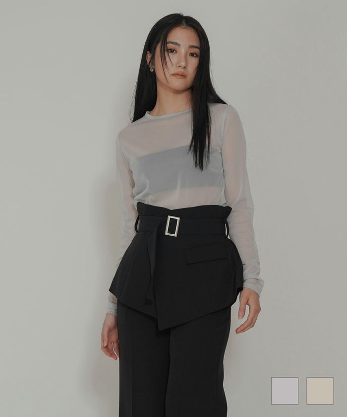 オリジナル 刺繍 シアー カットソー KINO THE KEI