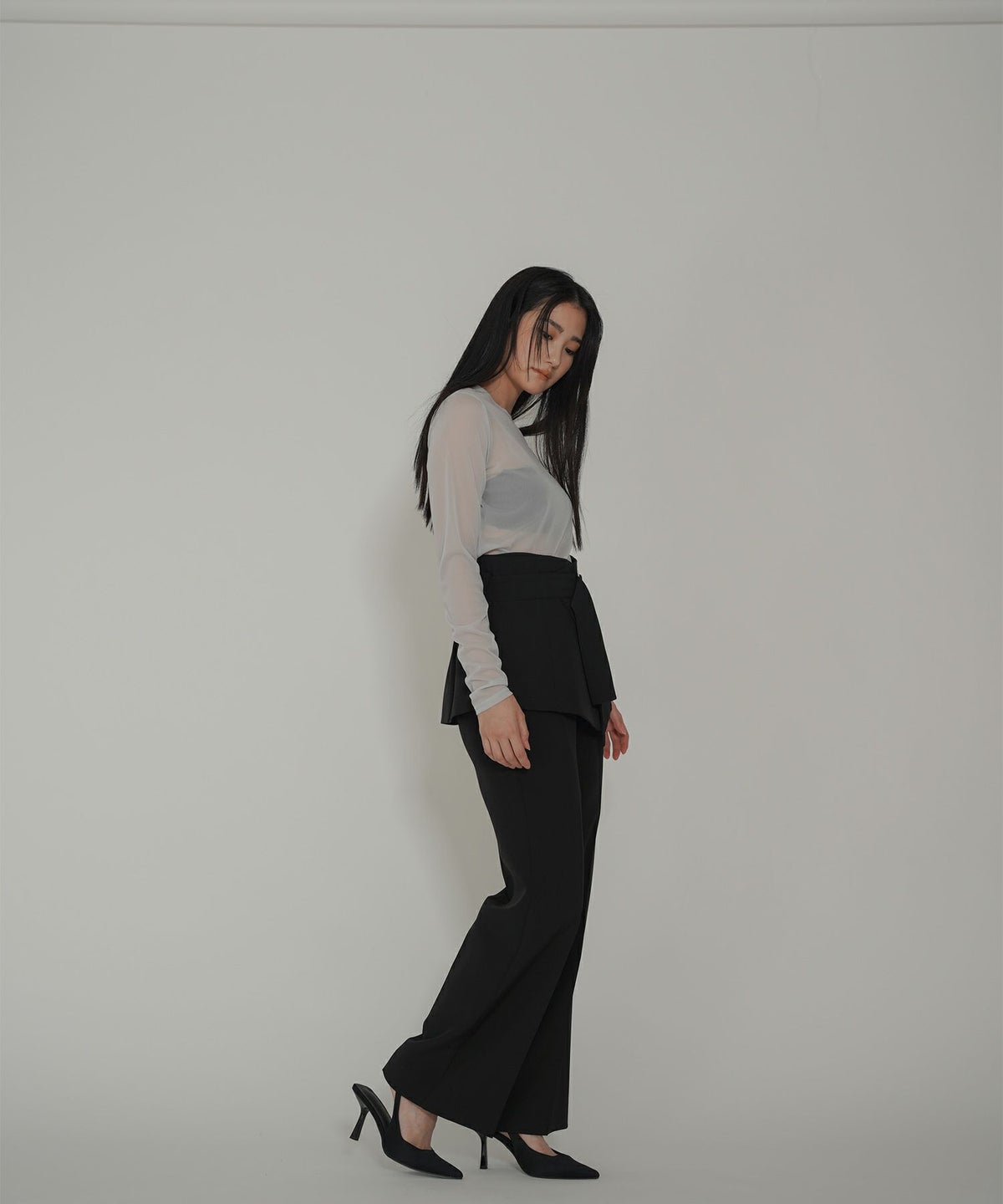 オリジナル 刺繍 シアー カットソー KINO THE KEI