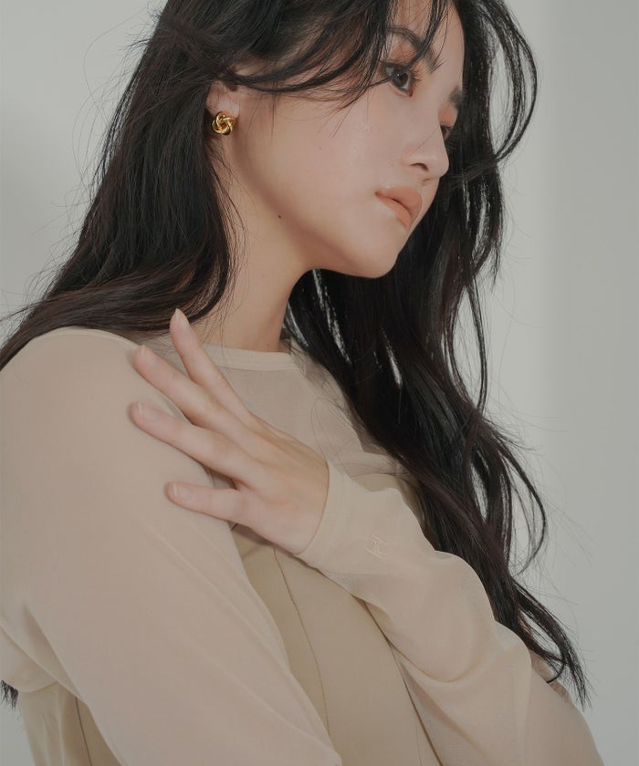 オリジナル 刺繍 シアー カットソー KINO THE KEI