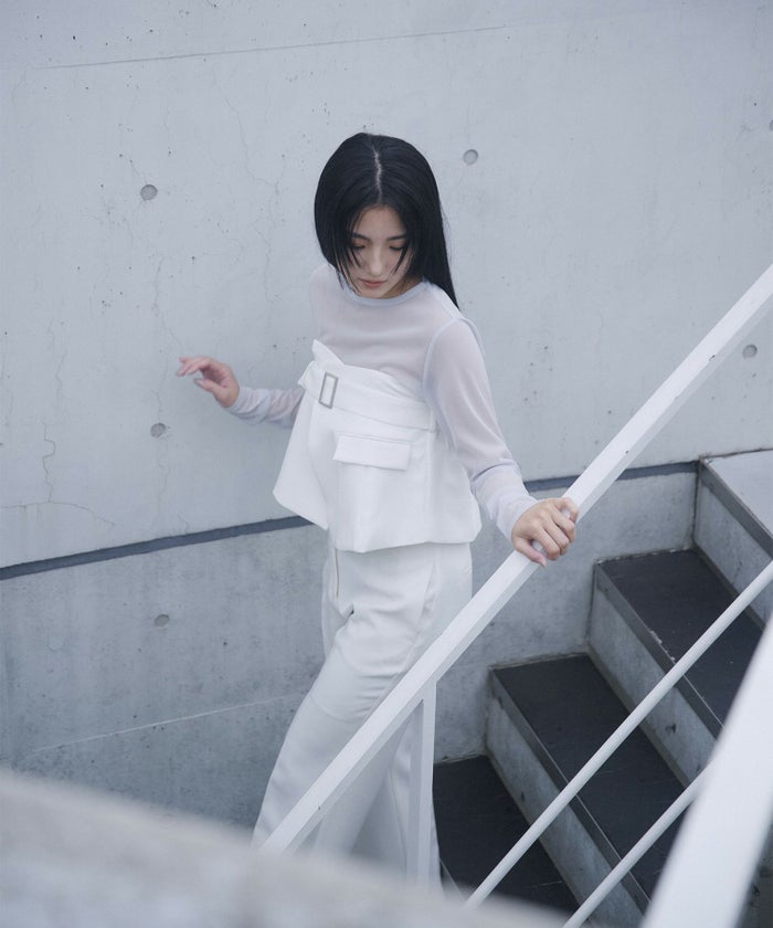 オリジナル 刺繍 シアー カットソー KINO THE KEI