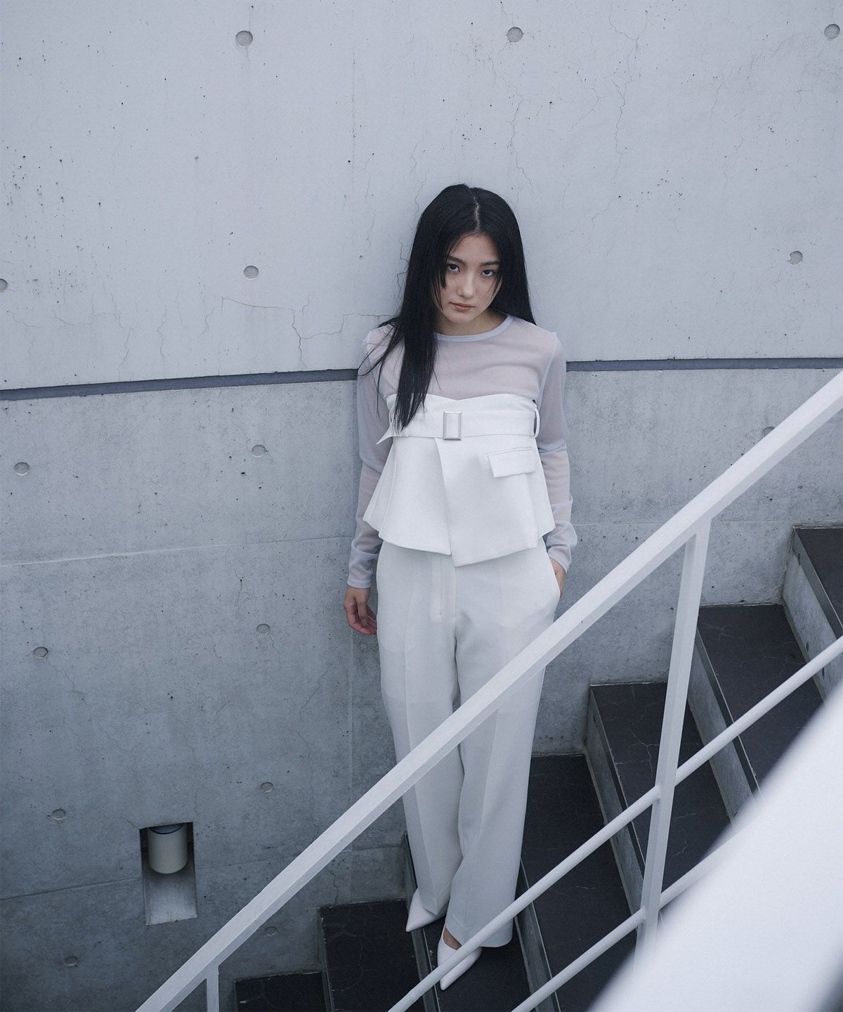 オリジナル 刺繍 シアー カットソー KINO THE KEI