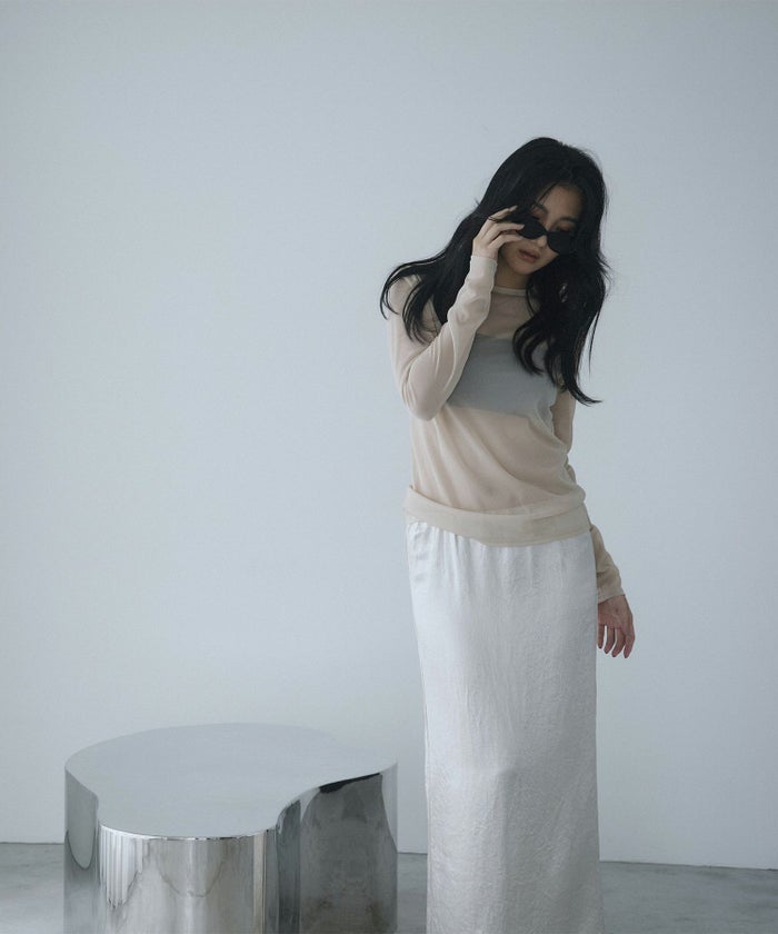 オリジナル 刺繍 シアー カットソー KINO THE KEI