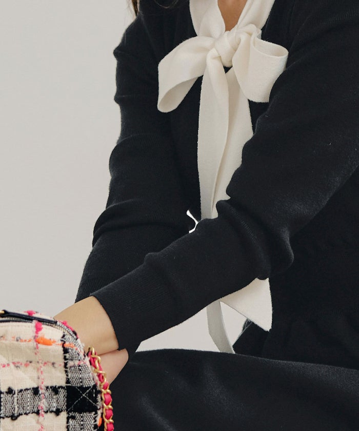 新色追加 手洗い可 長袖 ロング レディース 秋 春 フレア 黒 可愛い オフィス きれいめ ジョイントスペース