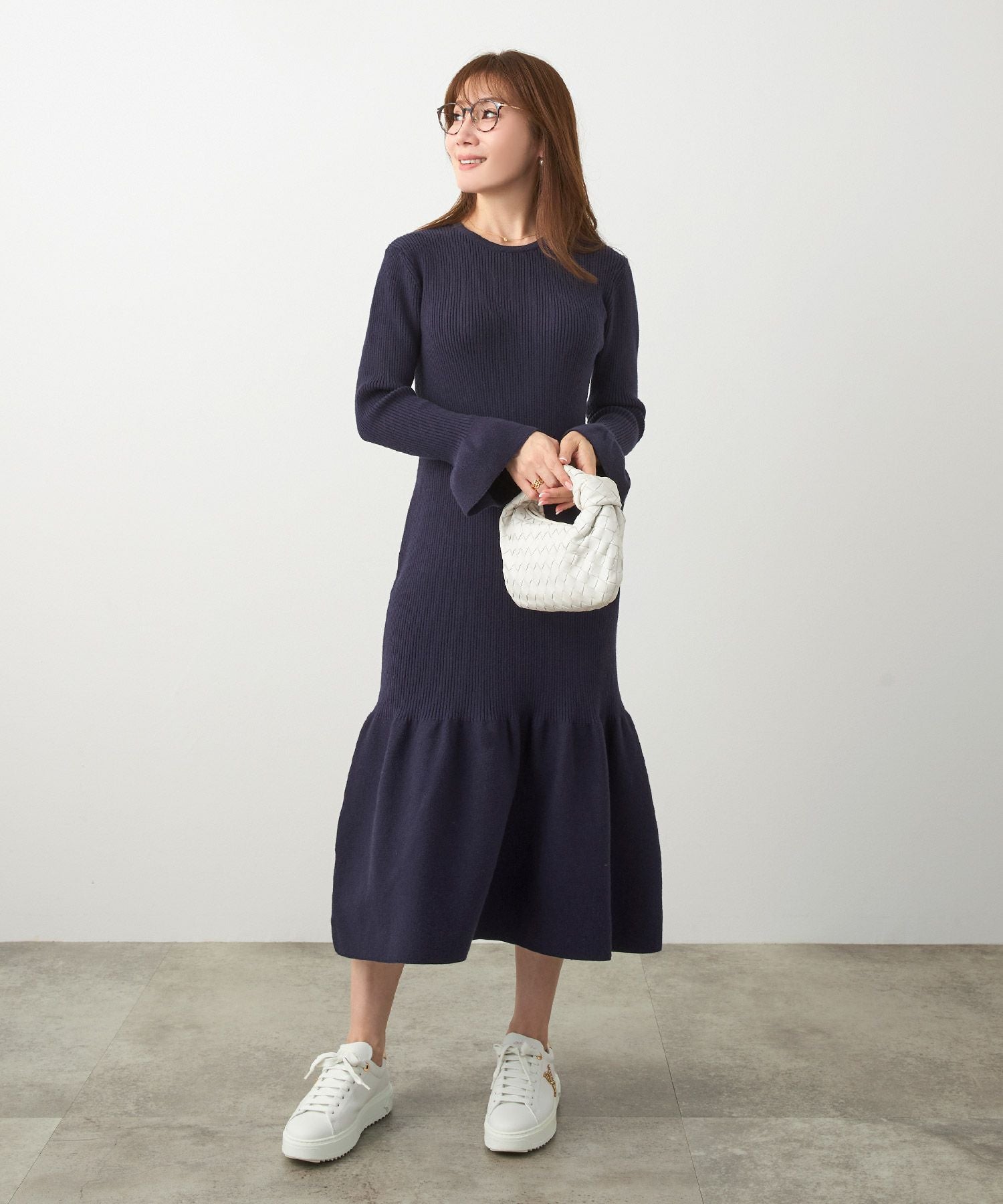 マーメイドライン リブニット ワンピース Liala×PG