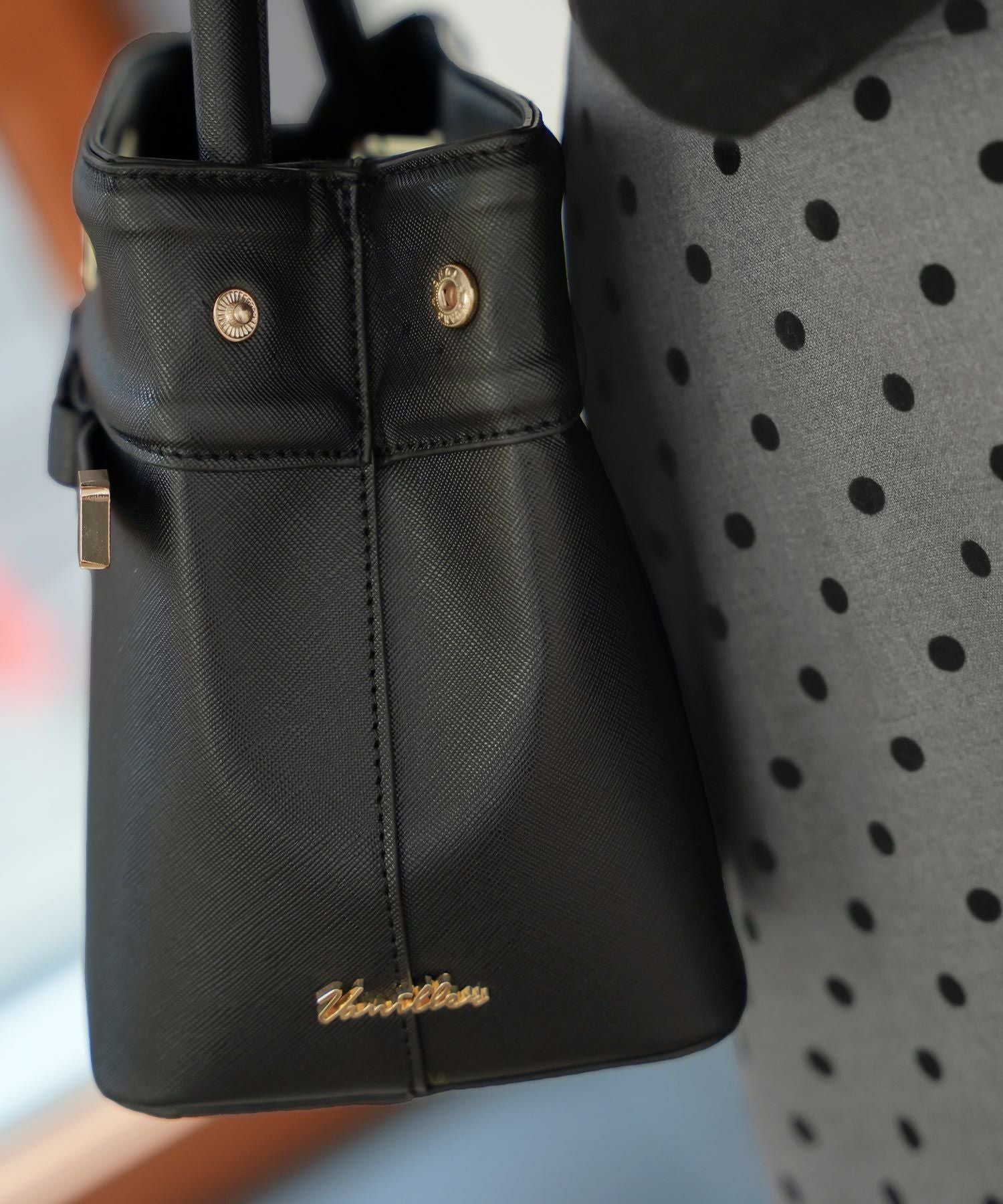 フロントリボン ハンド バッグ le reve vaniller 全3色｜lvn942-1946