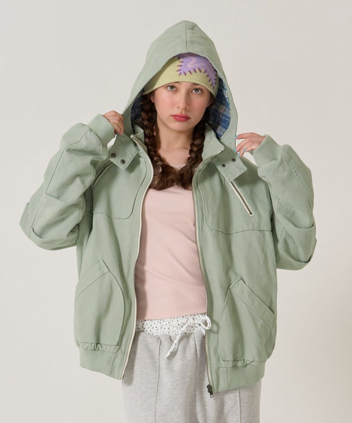 アウター/ジャケット/フード付き