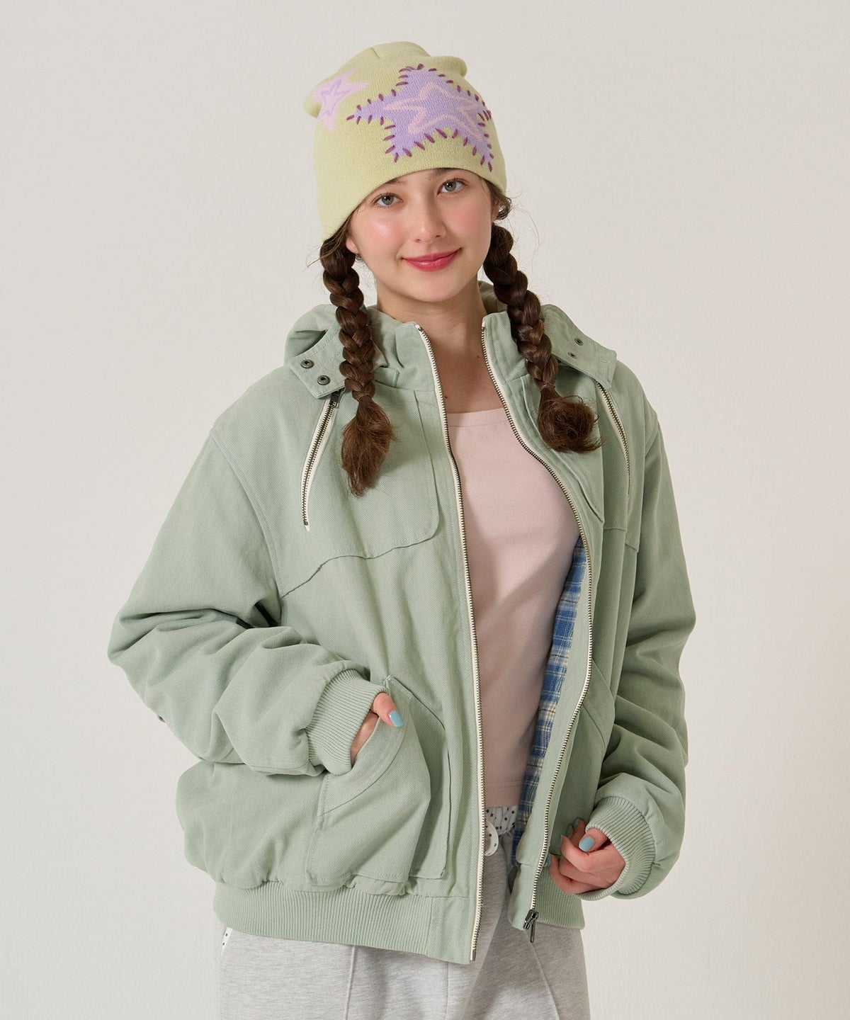 アウター/ジャケット/フード付き