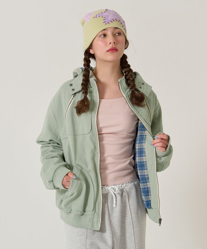 アウター/ジャケット/フード付き