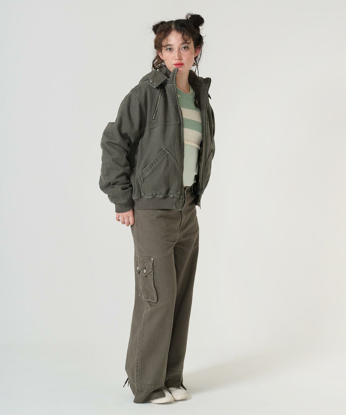 アウター/ジャケット/フード付き